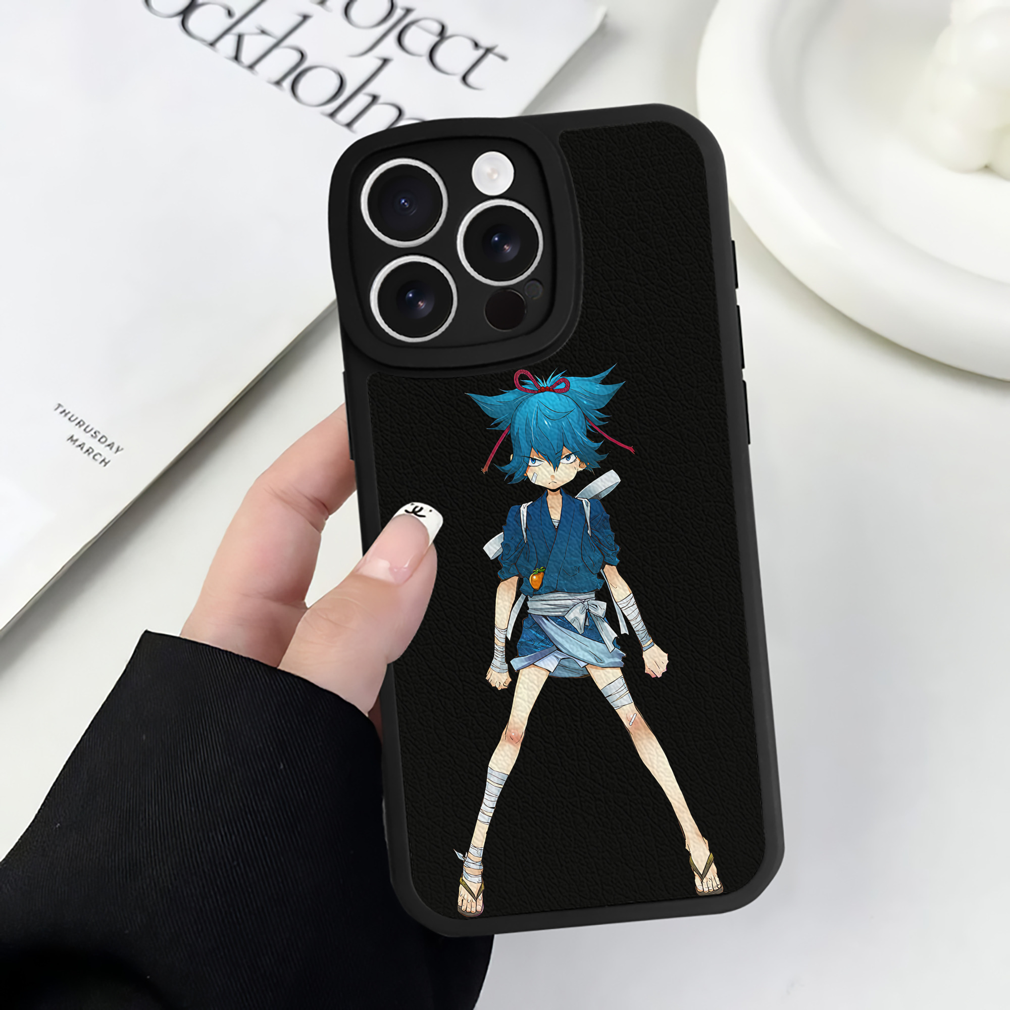 （画像用） 刀剣乱舞 Touken Ranbu 【iPhone 16シリーズ対応】シリコンスマホケース（レザー調） 材質：シリコン